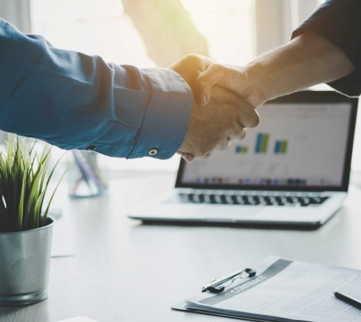 seo consultant services deal is taking place with a handshake