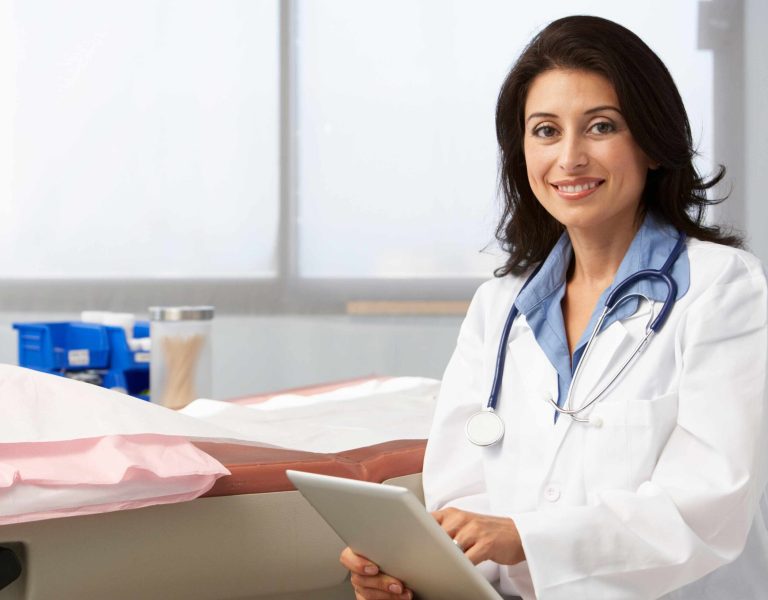 medical practitionar happy after getting done seo for doctors for her website